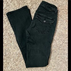 INC International Concepts Black Boot Leg Regular Fit Jeans Sz 0